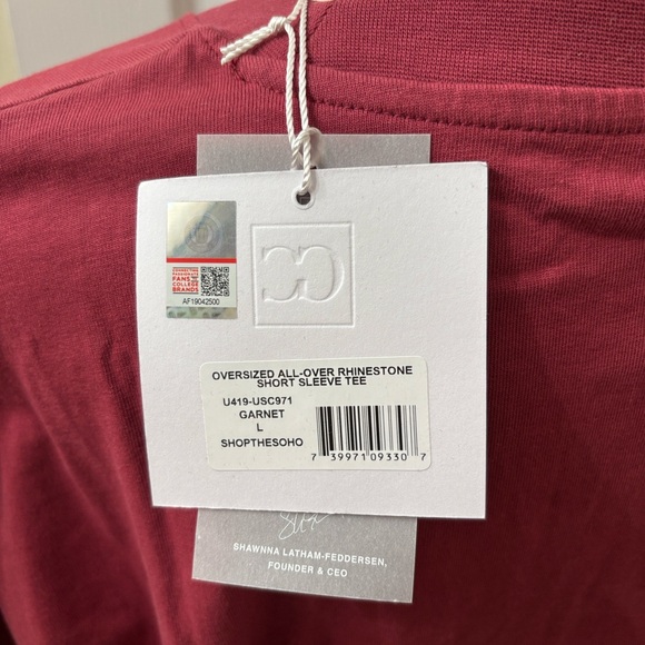 SC Gamecocks Oversized Rhinestone Tee - Picture 4 of 6